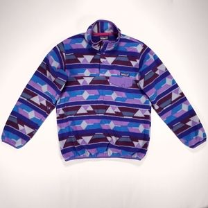 Patagonia Synchilla Snap-T Fleece Womens Sz Small Guatemalan Tango Purple EUC!